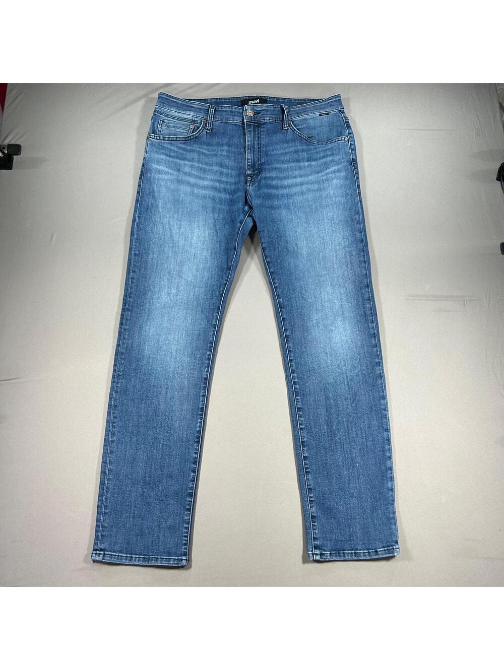 Mavi Jeans Mens 36x32 Jake Slim Leg Blue Denim Medium Wash READ